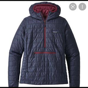 Patagonia Nano Puff Bivy Pullover Jacket Navy and Maroon